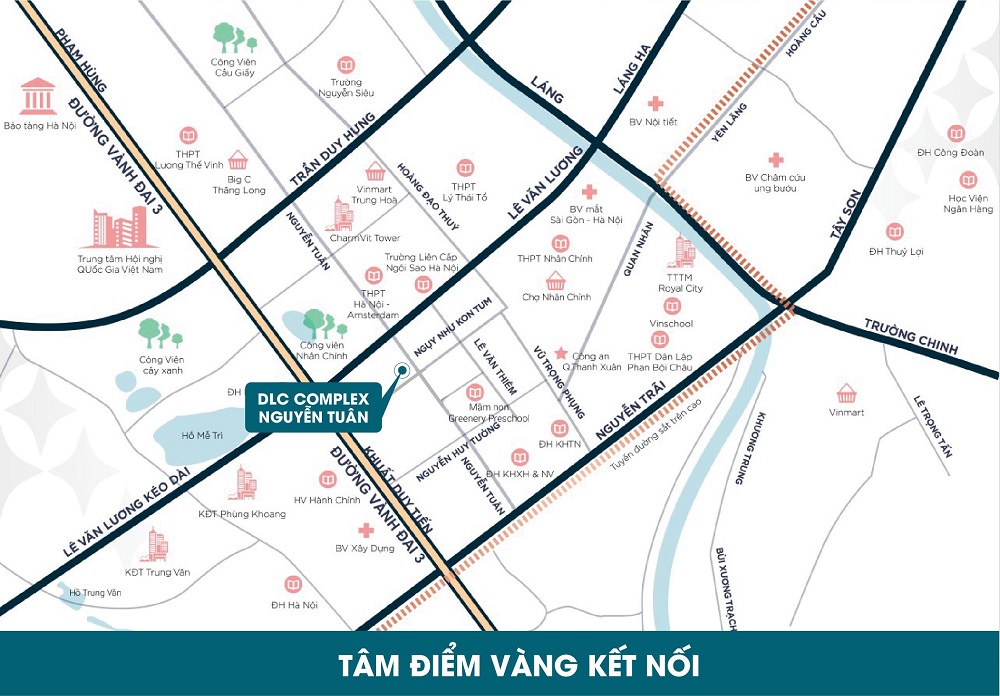Vị trí dự án chung cư DLC Complex Nguyễn Tuân