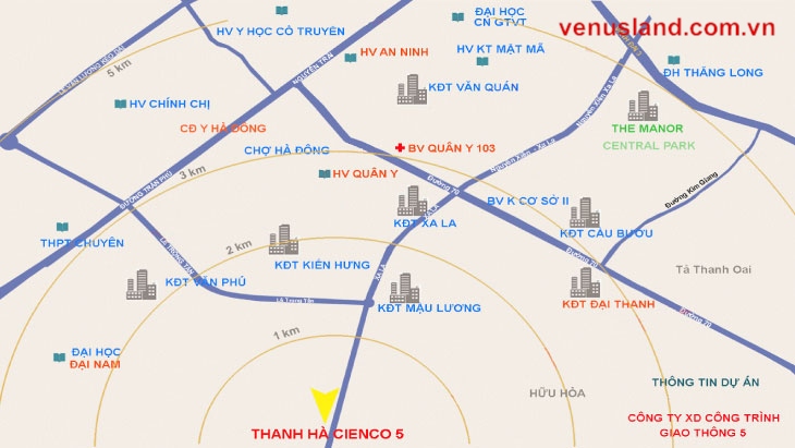 Biệt thự Thanh Hà B2.1 nằm trong khu đô thị Thanh Hà Cienco5